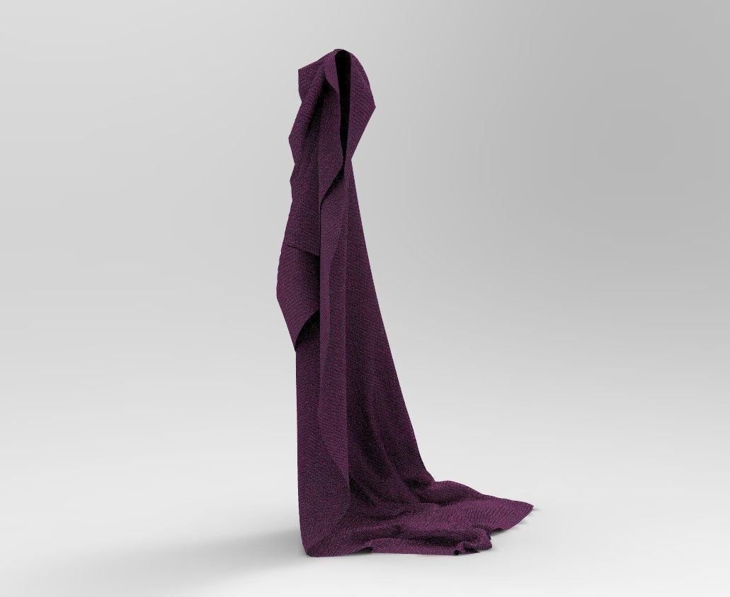 Cloth 16 Low-poly 3D model_9
