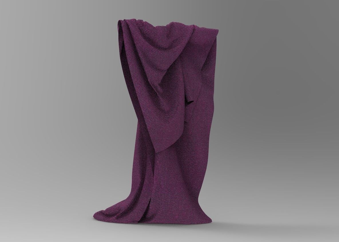 Cloth 16 Low-poly 3D model_2