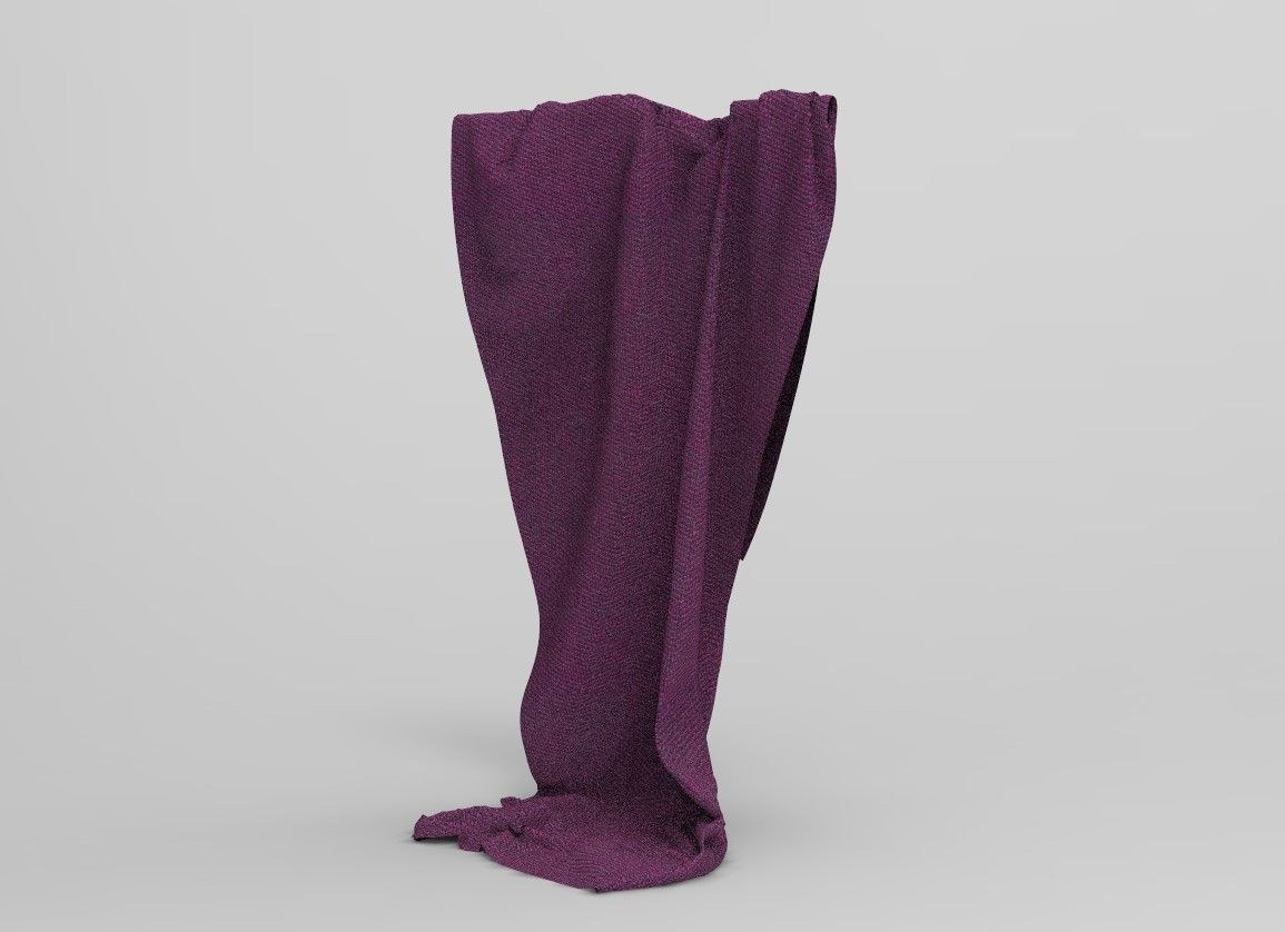 Cloth 16 Low-poly 3D model_4