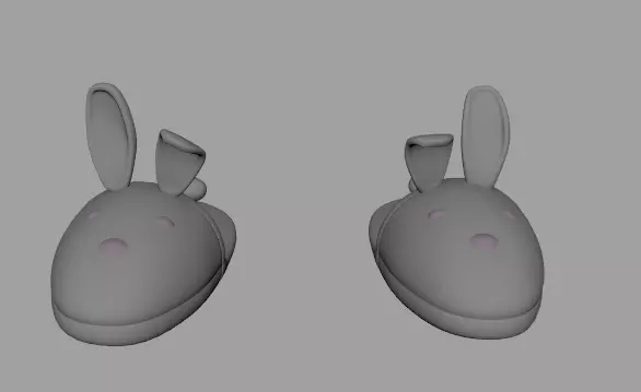 Bunny Slippers Free 3D model