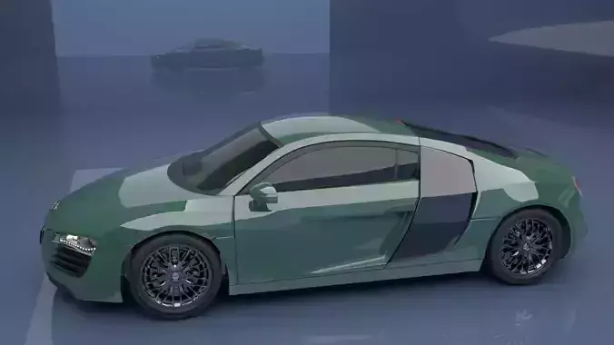 audi R8 model for maya 3D model