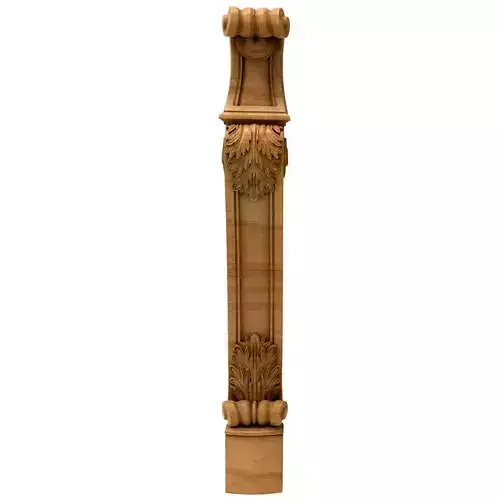 3D Model STL Column ornately carved door handle