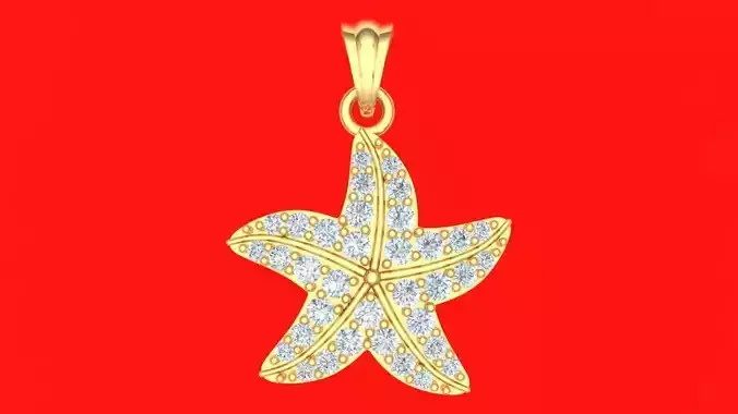 Star pendant - Diamond pendant