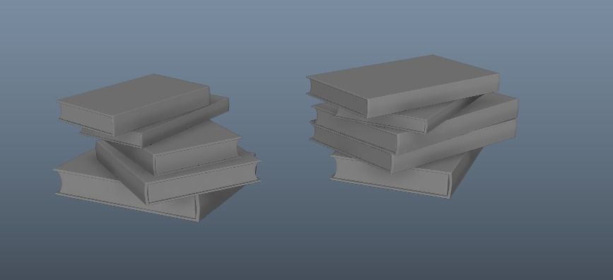 Pile Of Books Free low-poly 3D model_1