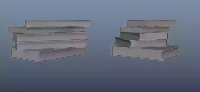 Pile Of Books Free low-poly 3D model