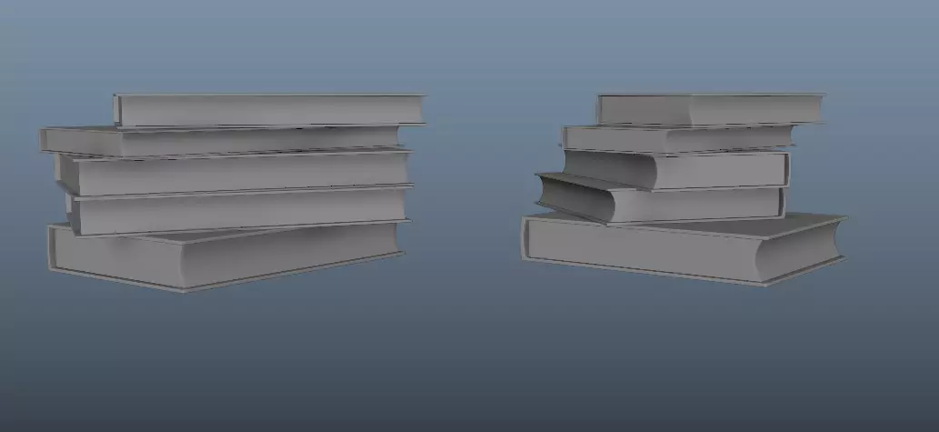 Pile Of Books Free low-poly 3D model_0