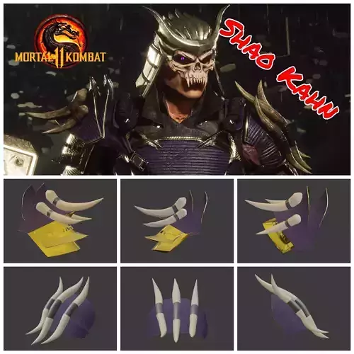 Shao Kahn shoulders from Mortal Kombat 11