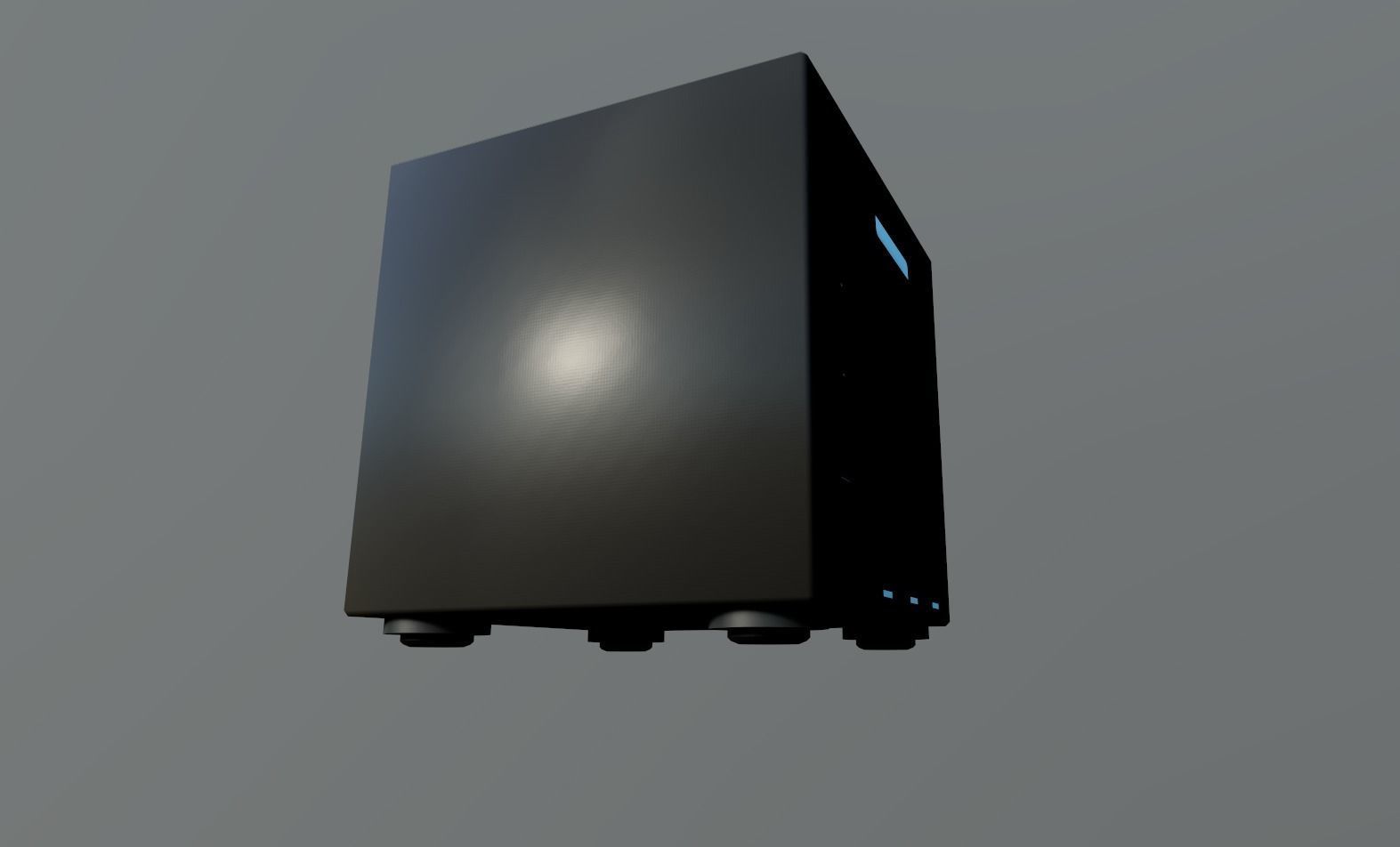 Server Rack Low-poly 3D model_9