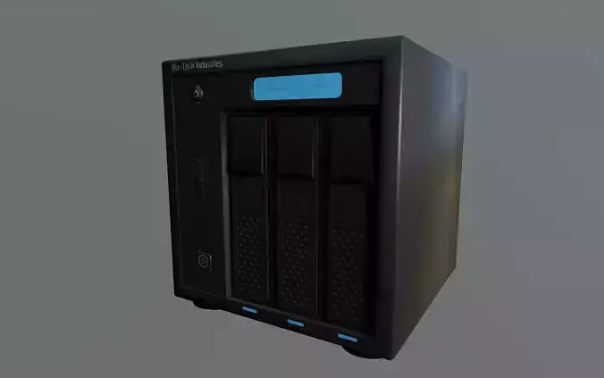 Server Rack Low-poly 3D model
