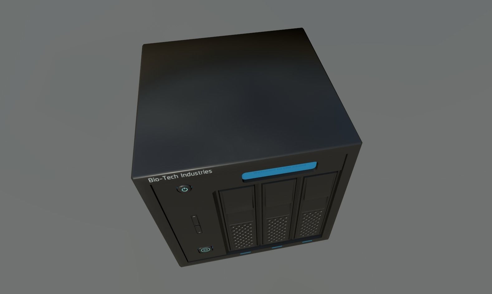 Server Rack Low-poly 3D model_5