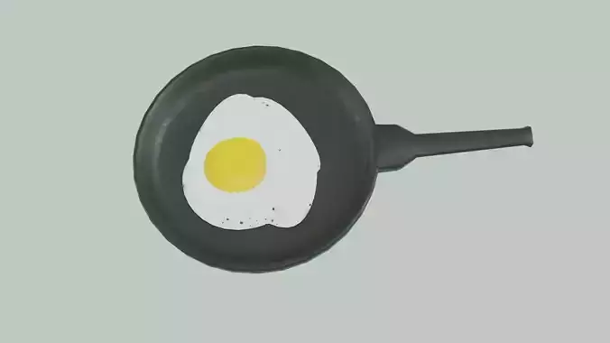 Egg in a cast iron pan