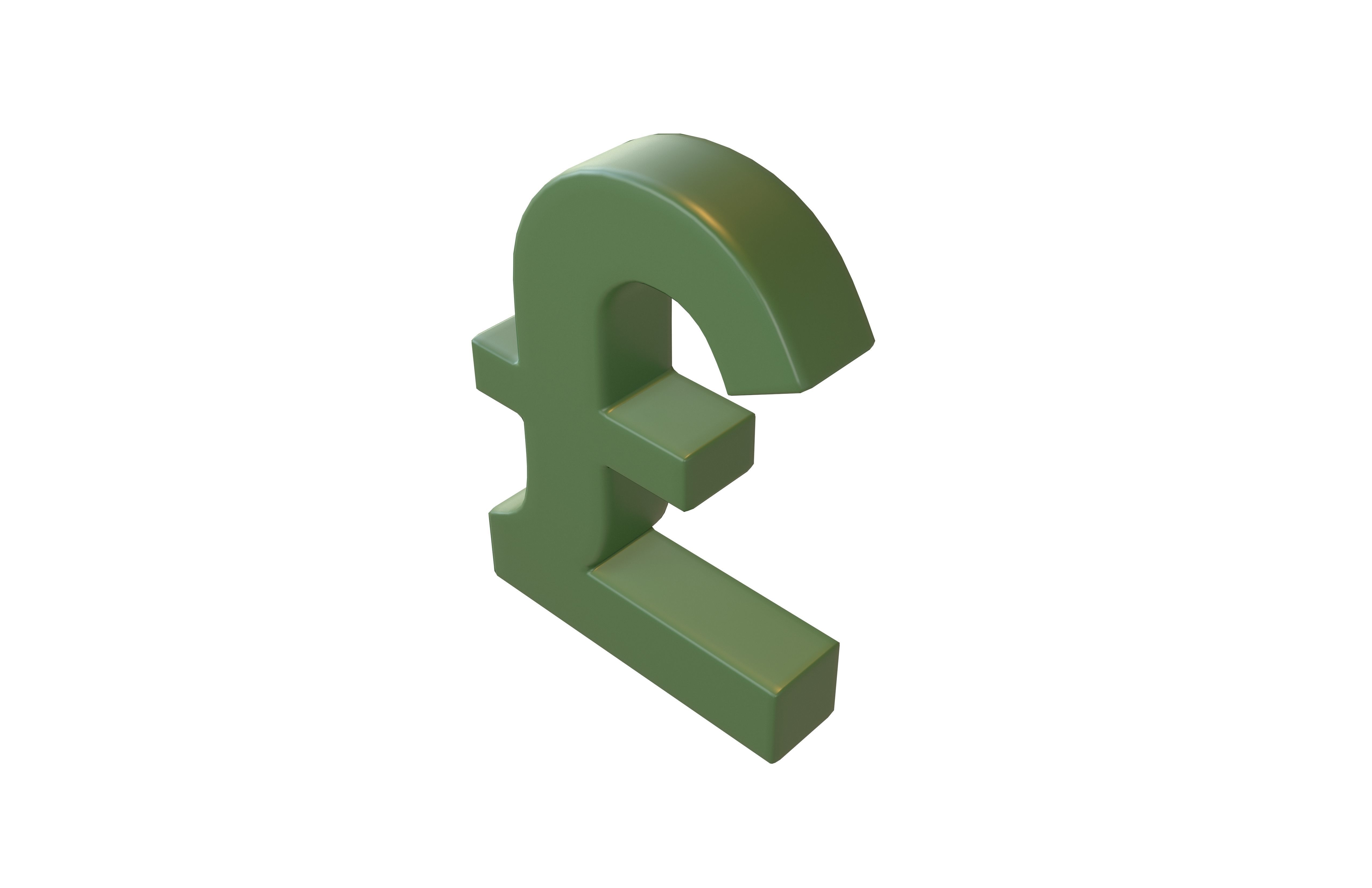 Pound Symbol v2 003 Low-poly 3D model_3
