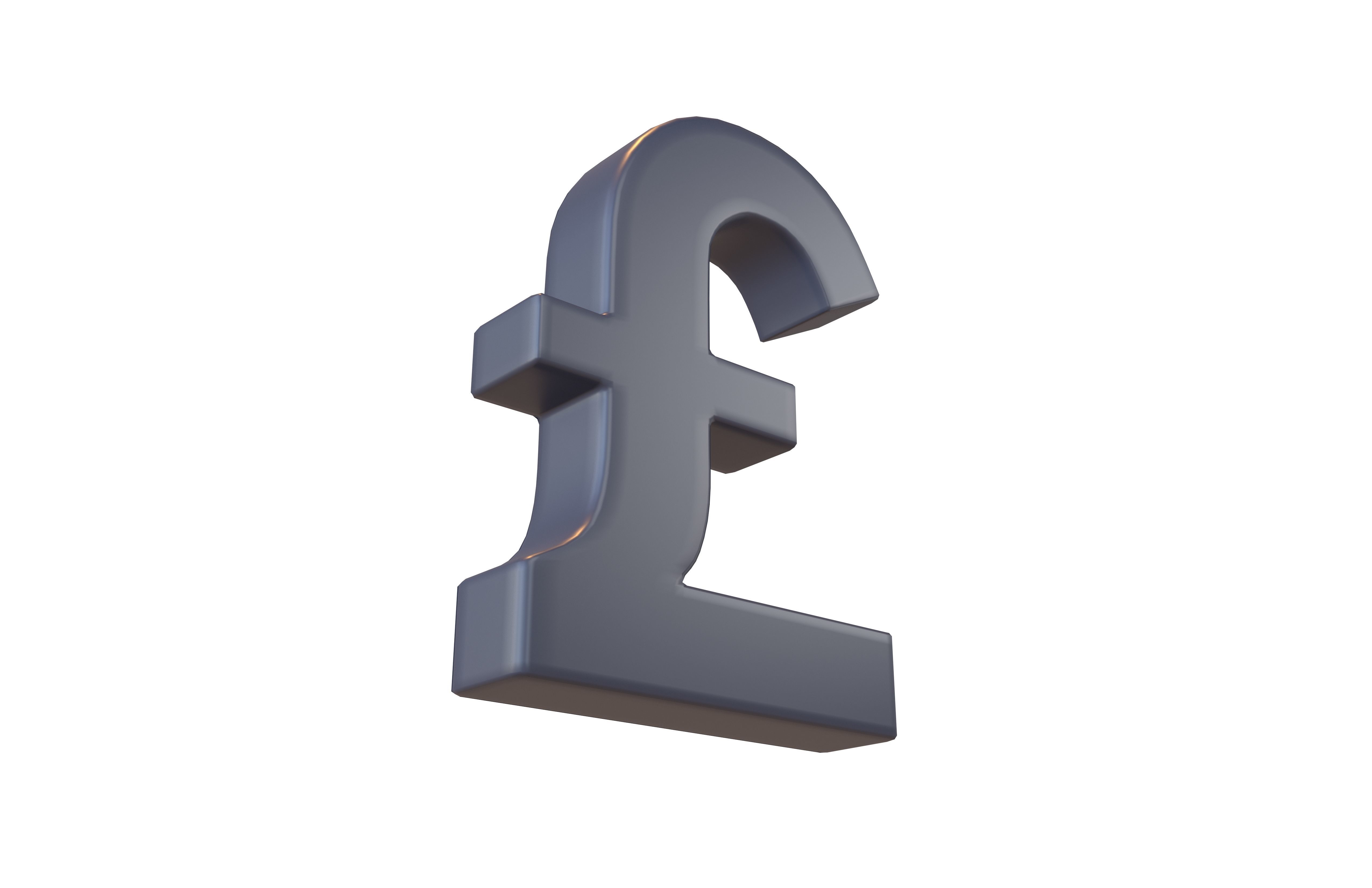 Pound Symbol v2 004 Low-poly 3D model_1