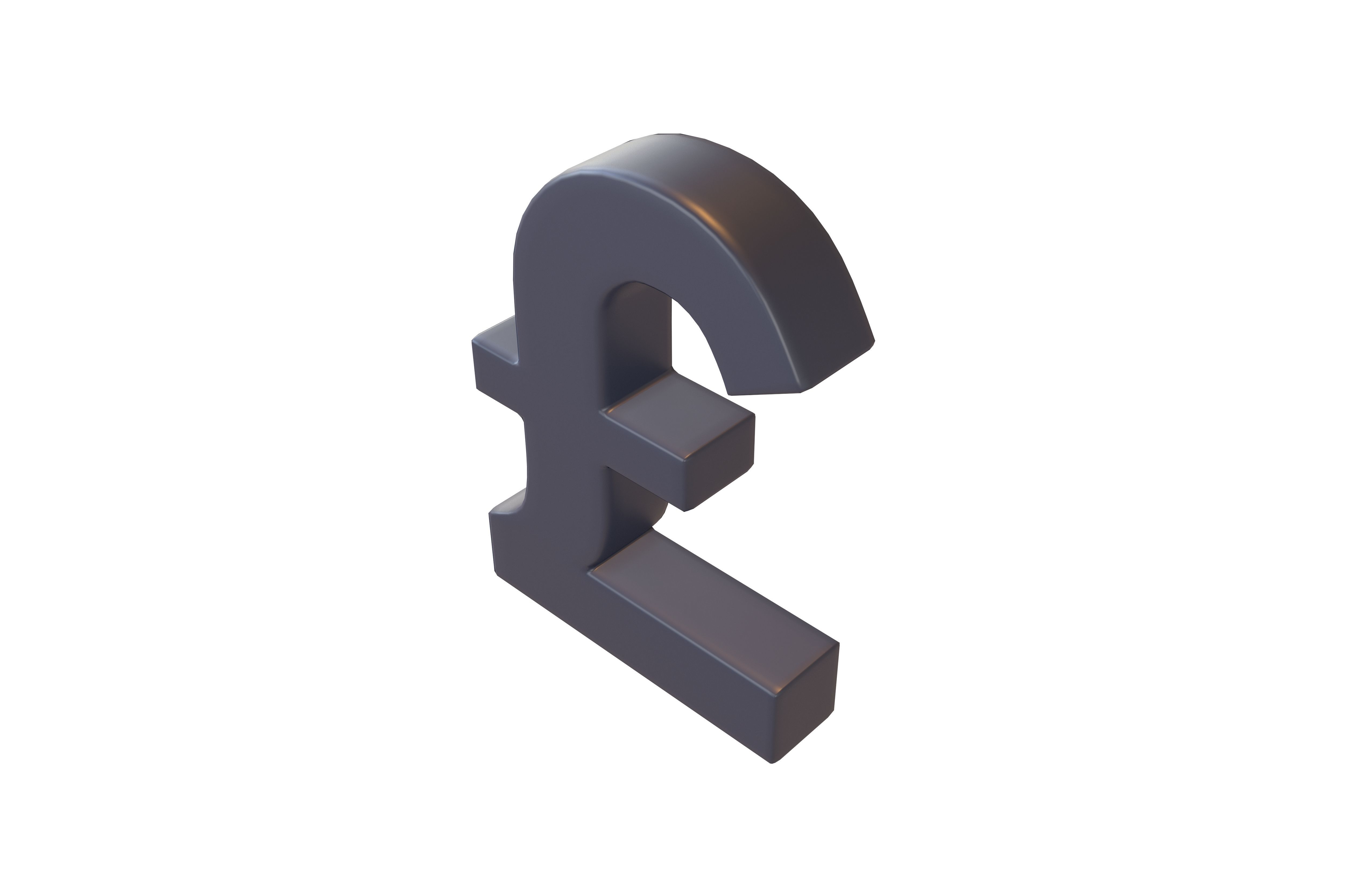 Pound Symbol v2 004 Low-poly 3D model_3