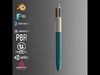 Four color ballpoint pen Free low-poly 3D model_1