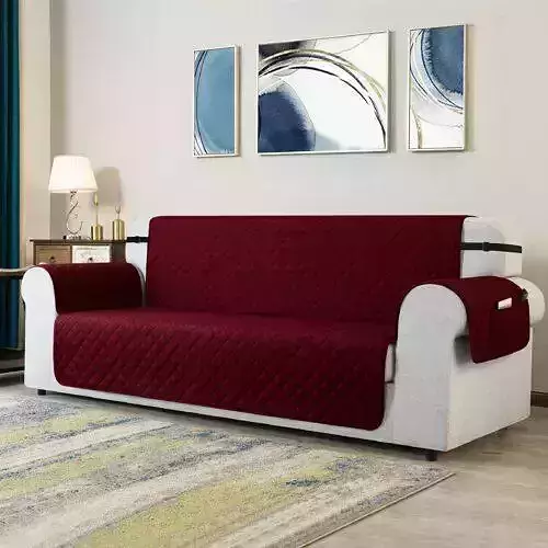 Reversible Box Cushion Sofa Slipcover 3D model