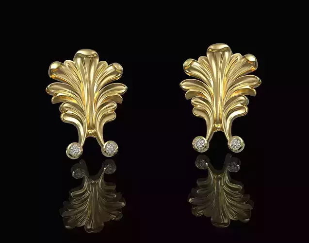 Vintage Leaf Earrings