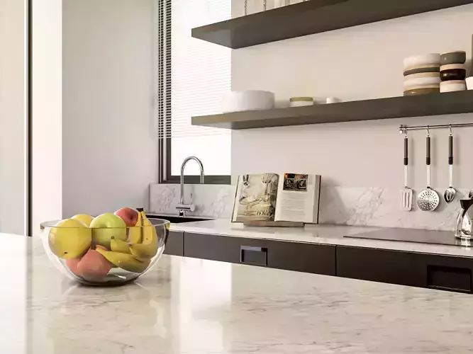 Kitchen and living room made with sketchup and Vray 5