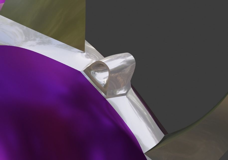 Mileena shoulder from Mortal Kombat 11 3D print model_2