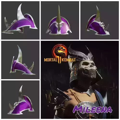 Mileena shoulder from Mortal Kombat 11 3D print model
