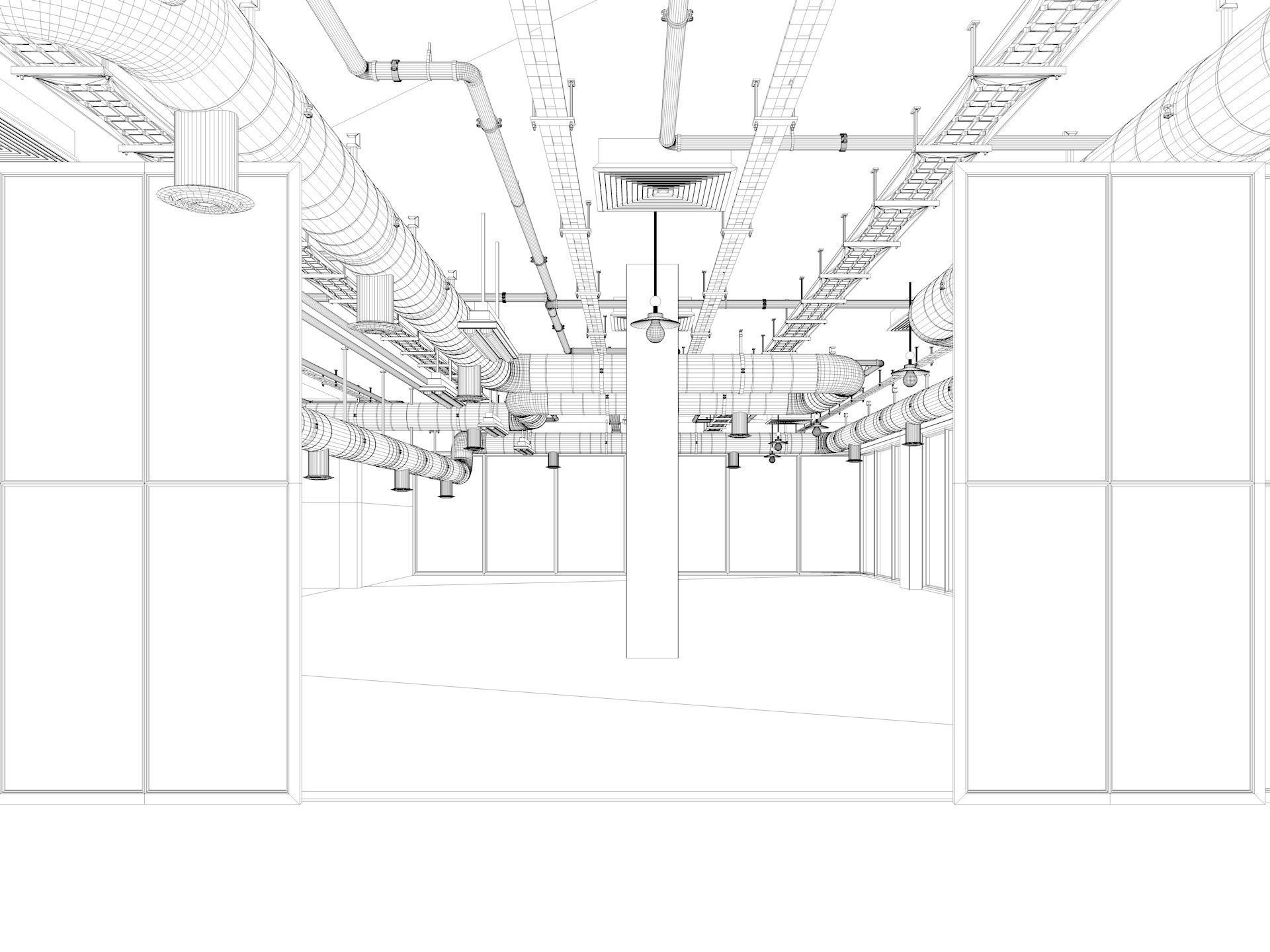 Loft Office interior 5 3D model_14