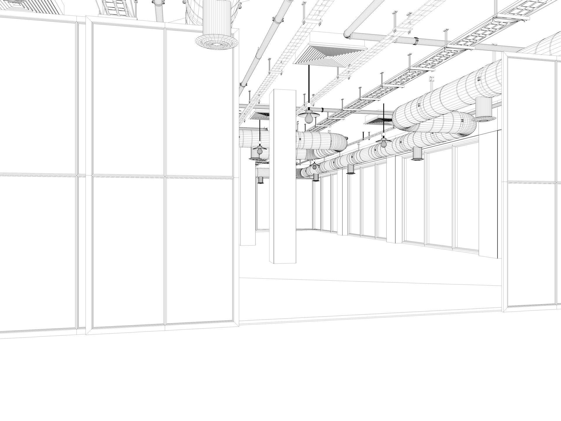 Loft Office interior 5 3D model_16