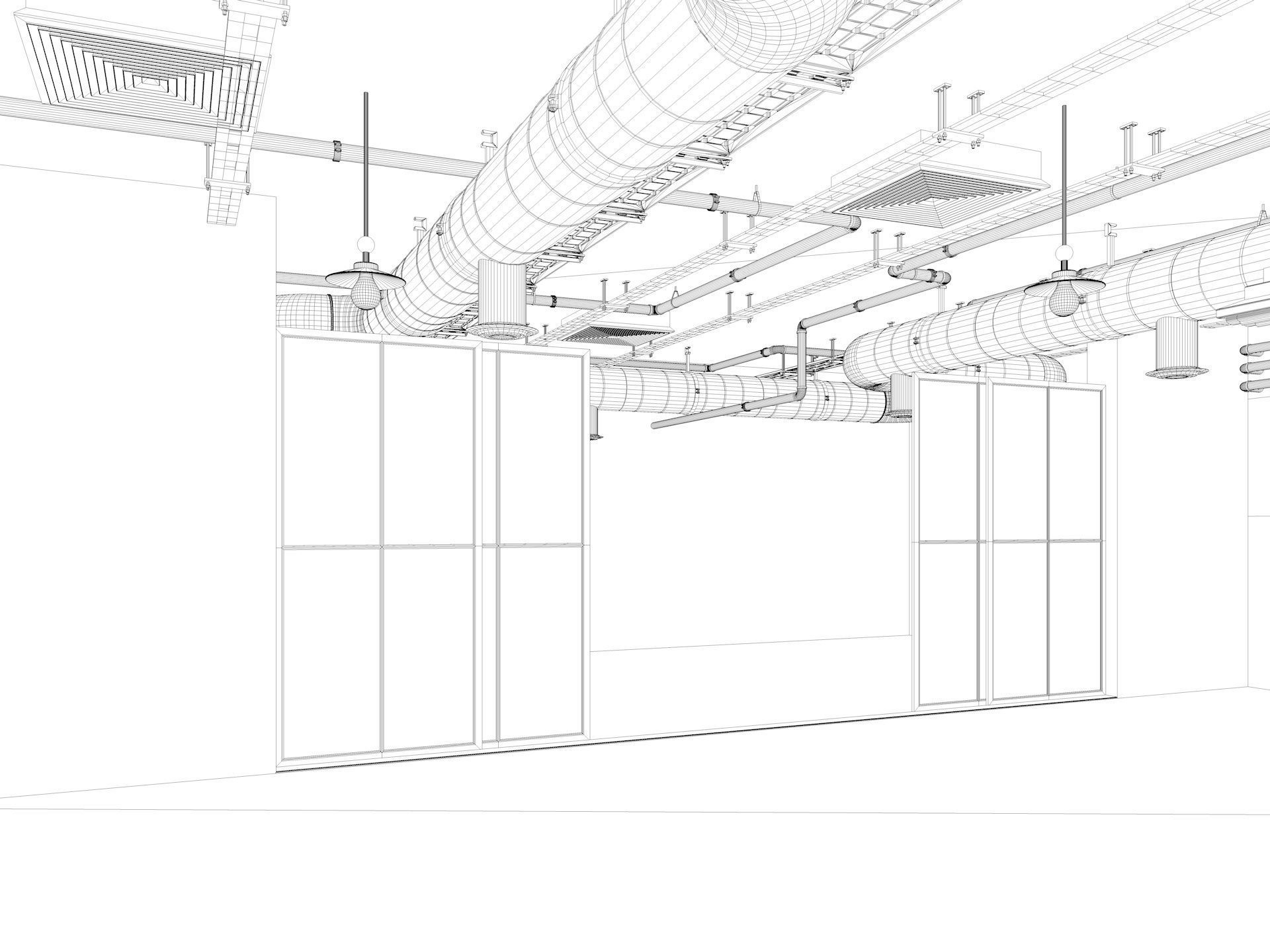Loft Office interior 5 3D model_22
