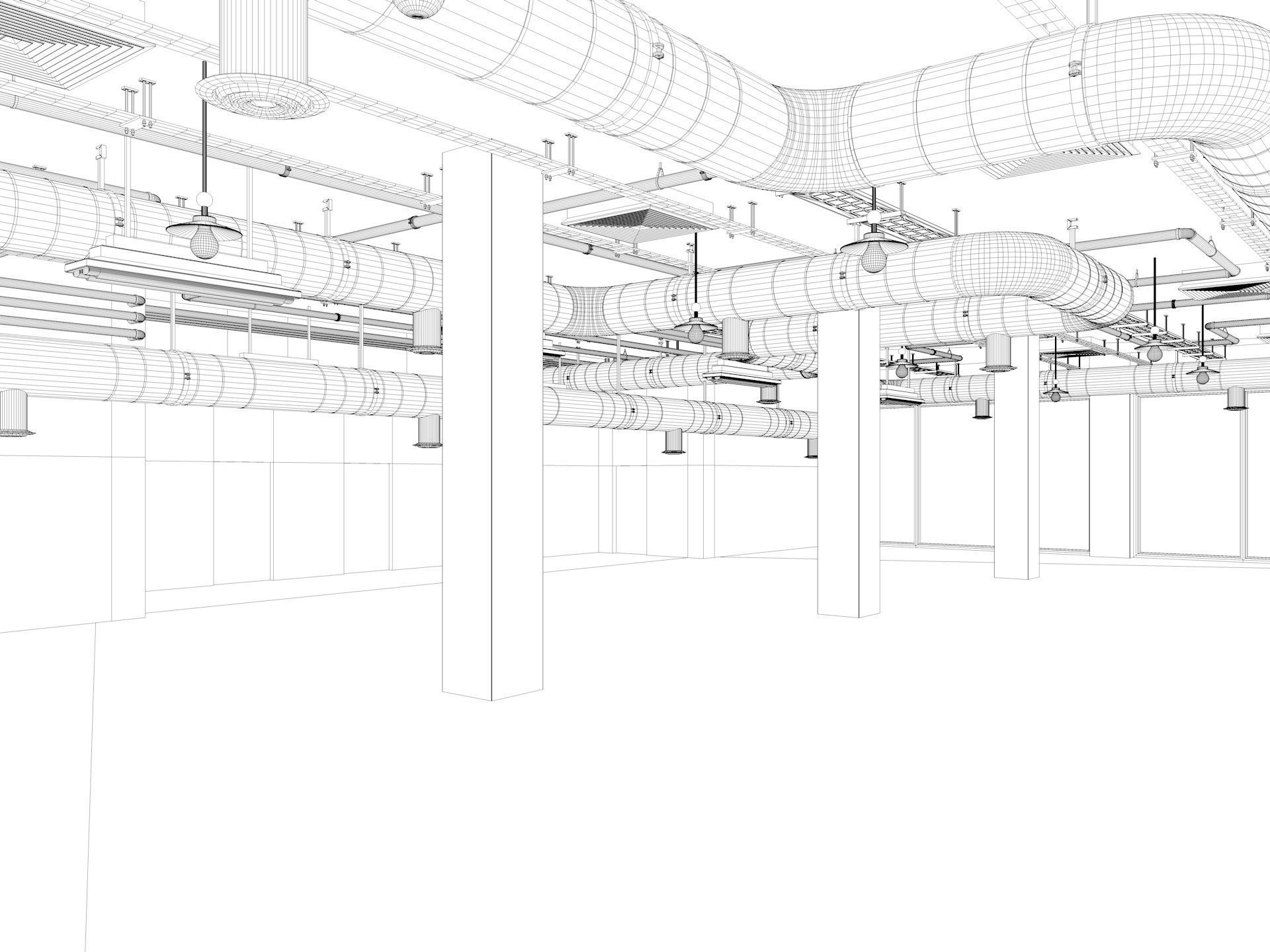 Loft Office interior 5 3D model_19