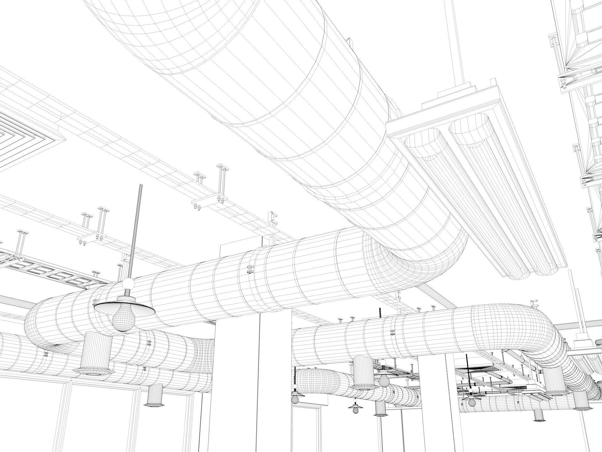 Loft Office interior 5 3D model_15