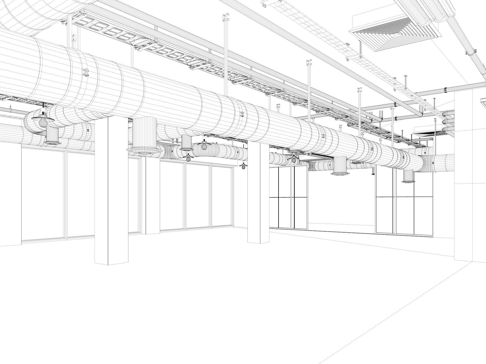 Loft Office interior 5 3D model_13
