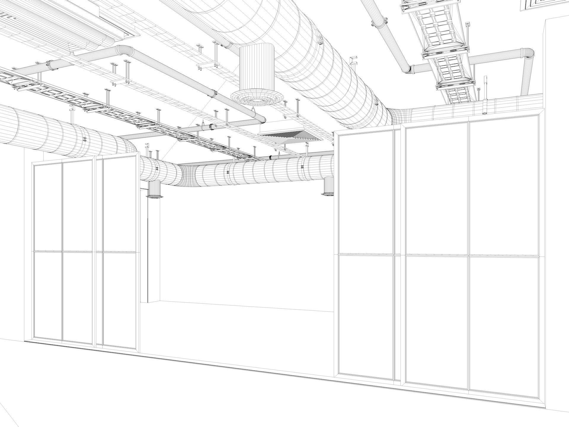 Loft Office interior 5 3D model_21