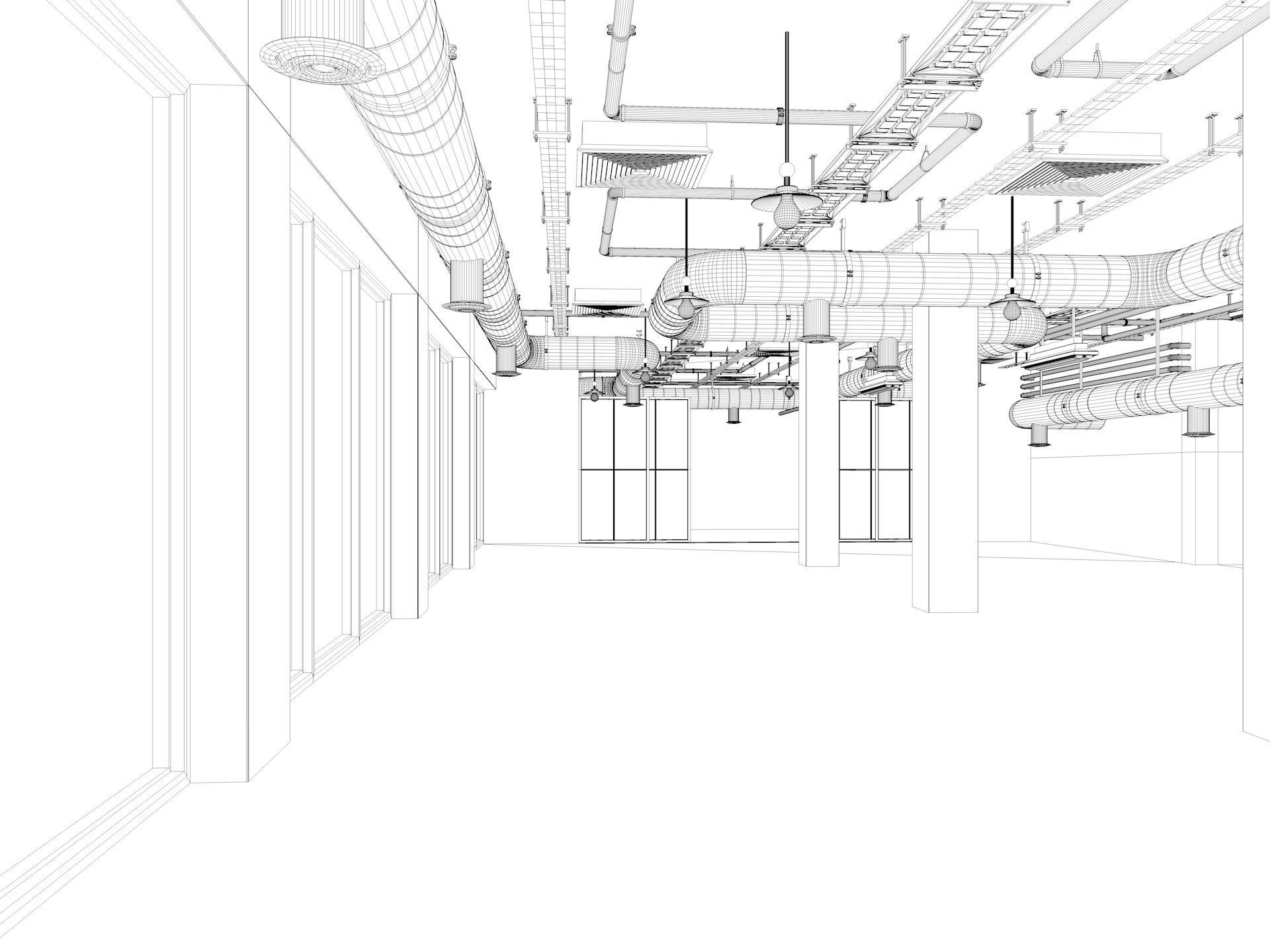 Loft Office interior 5 3D model_20