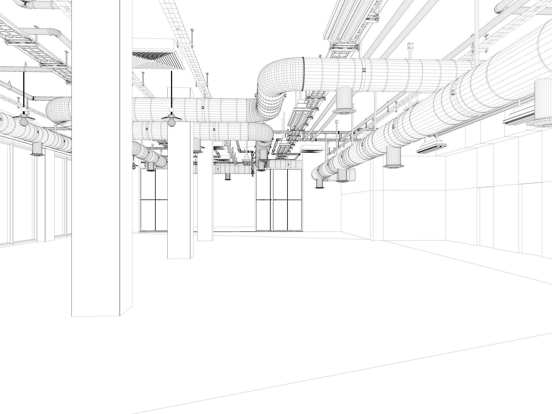 Loft Office interior 5 3D model_18