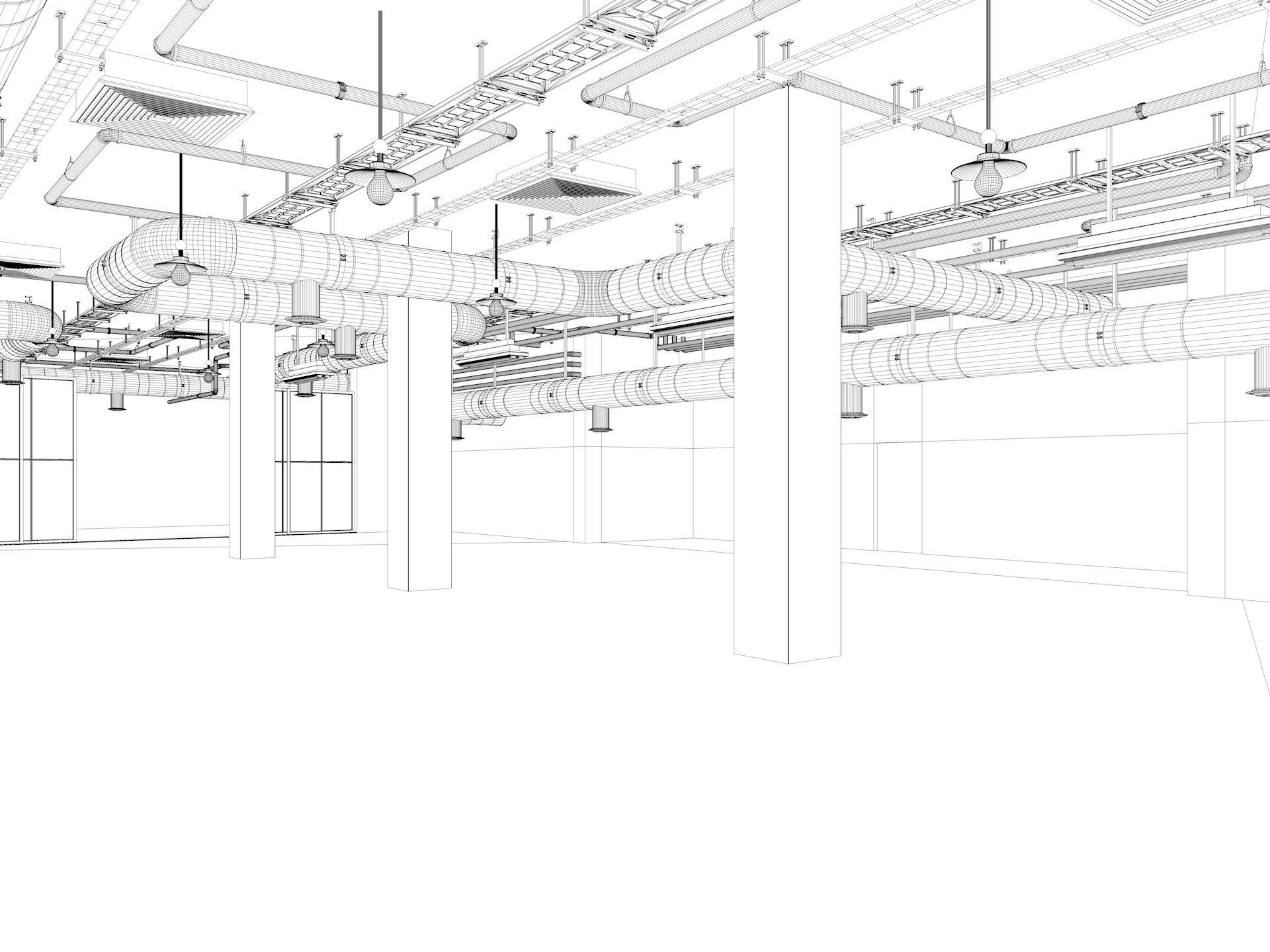 Loft Office interior 5 3D model_17