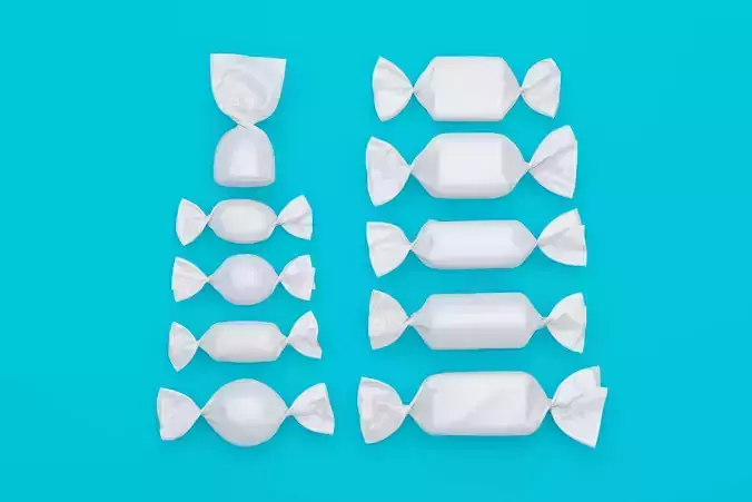 Set of 3d model sweet candy 3D model