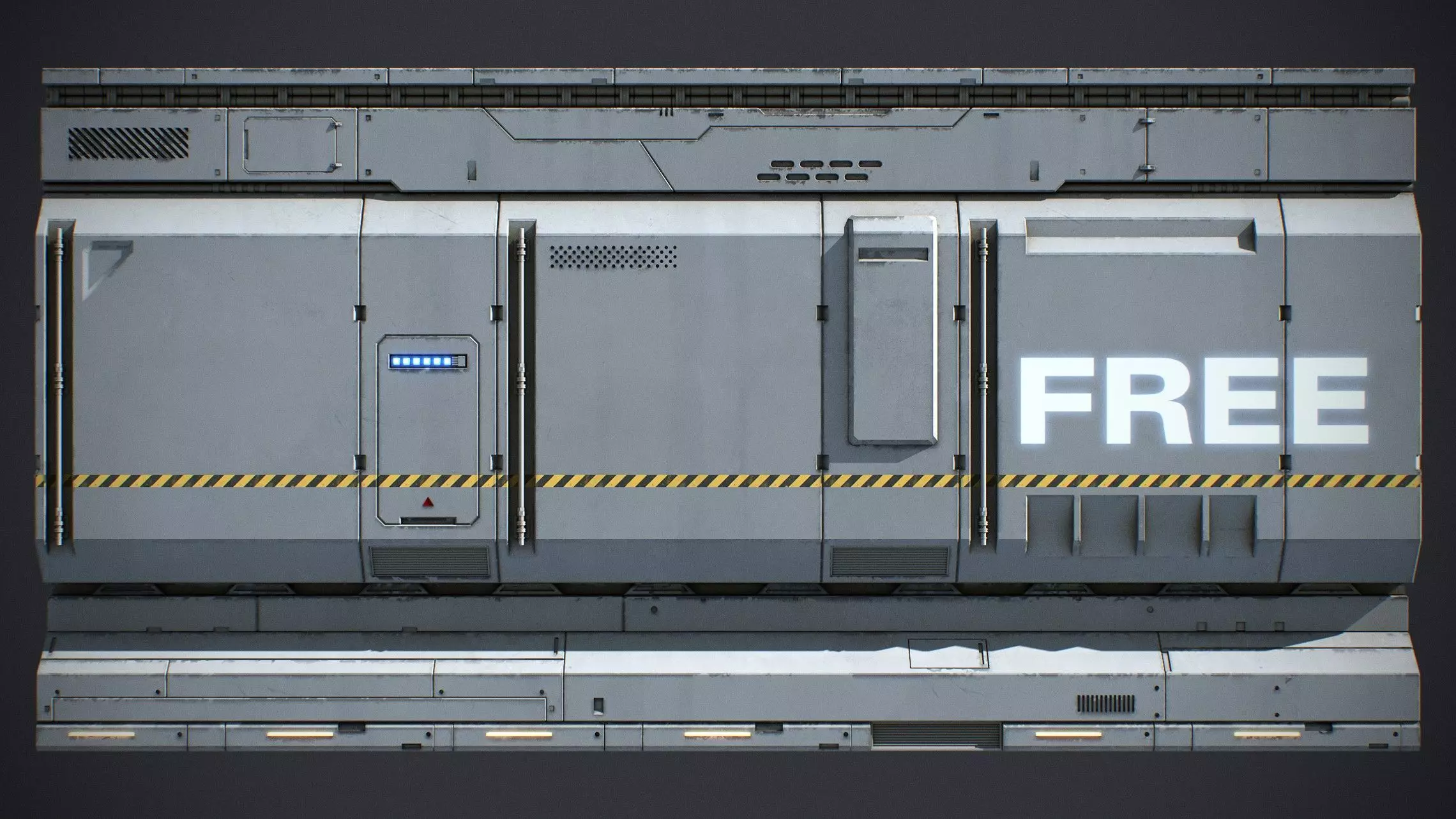 Sci-Fi Kit Free 04 Architecture Panels Free 3D model