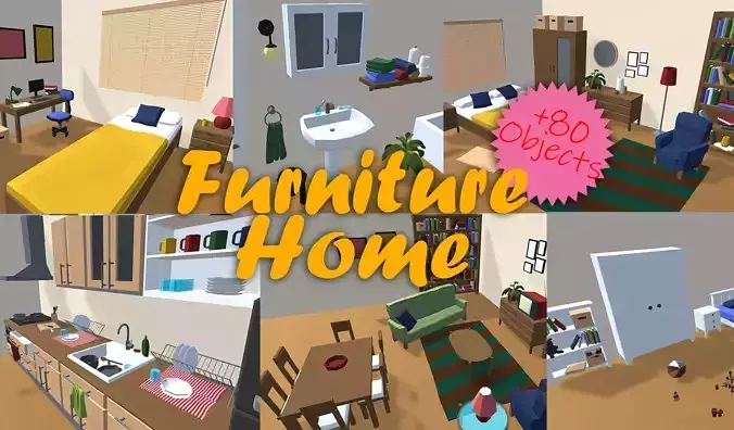 Home Furniture LowPoly