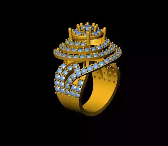 Free 3d ring Free 3D print model