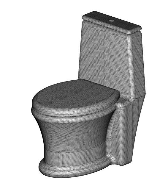 Classic Sanitary Ware 3D print model_3