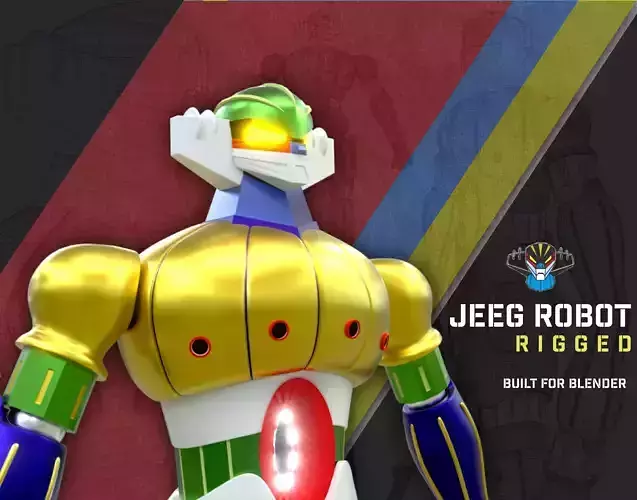 Jeeg Robot - Rigged 