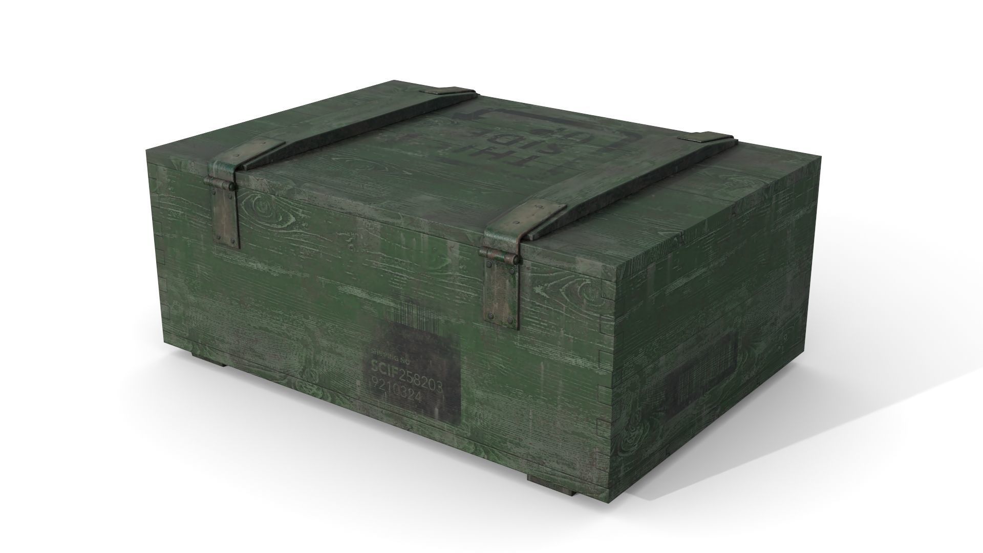 Military Case2 Low-poly 3D model_1