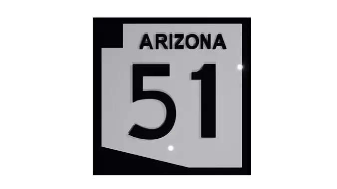 Sign Arizona Highway 51
