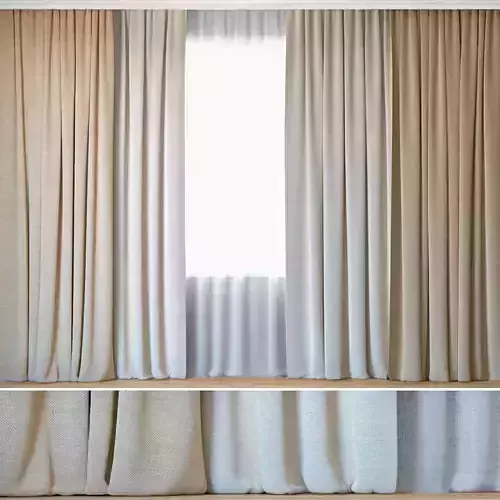 Curtains 12 Curtains with Tulle ROHI Topia