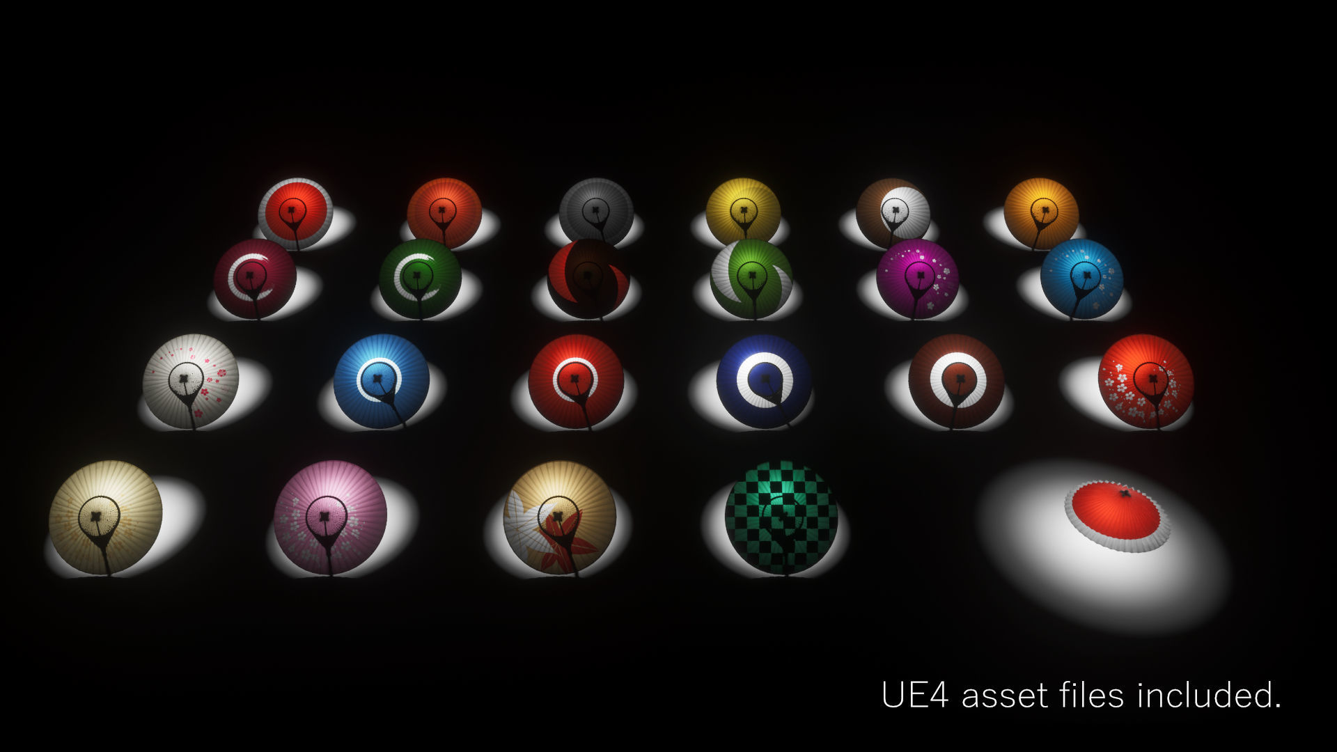 WAGASA -Japanese Umbrella- 3D model_7