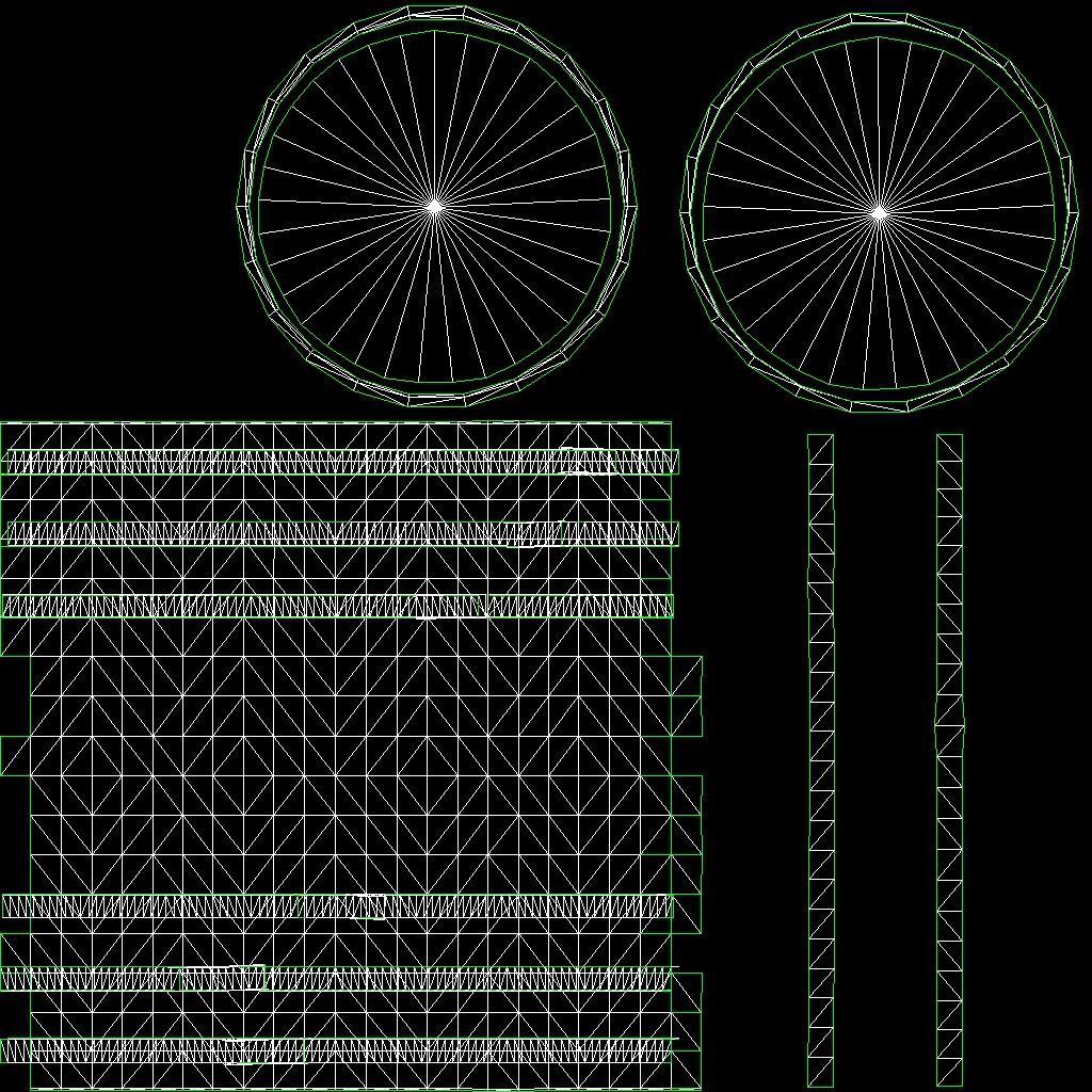 Barrel wooden Low-poly 3D model_5