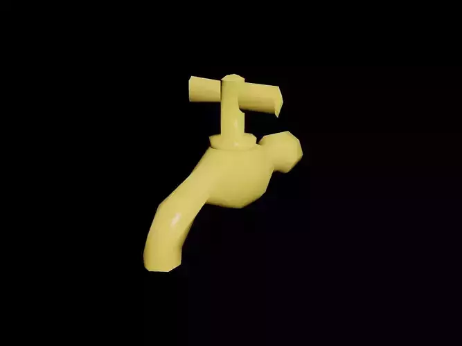 Low Poly Water Tap