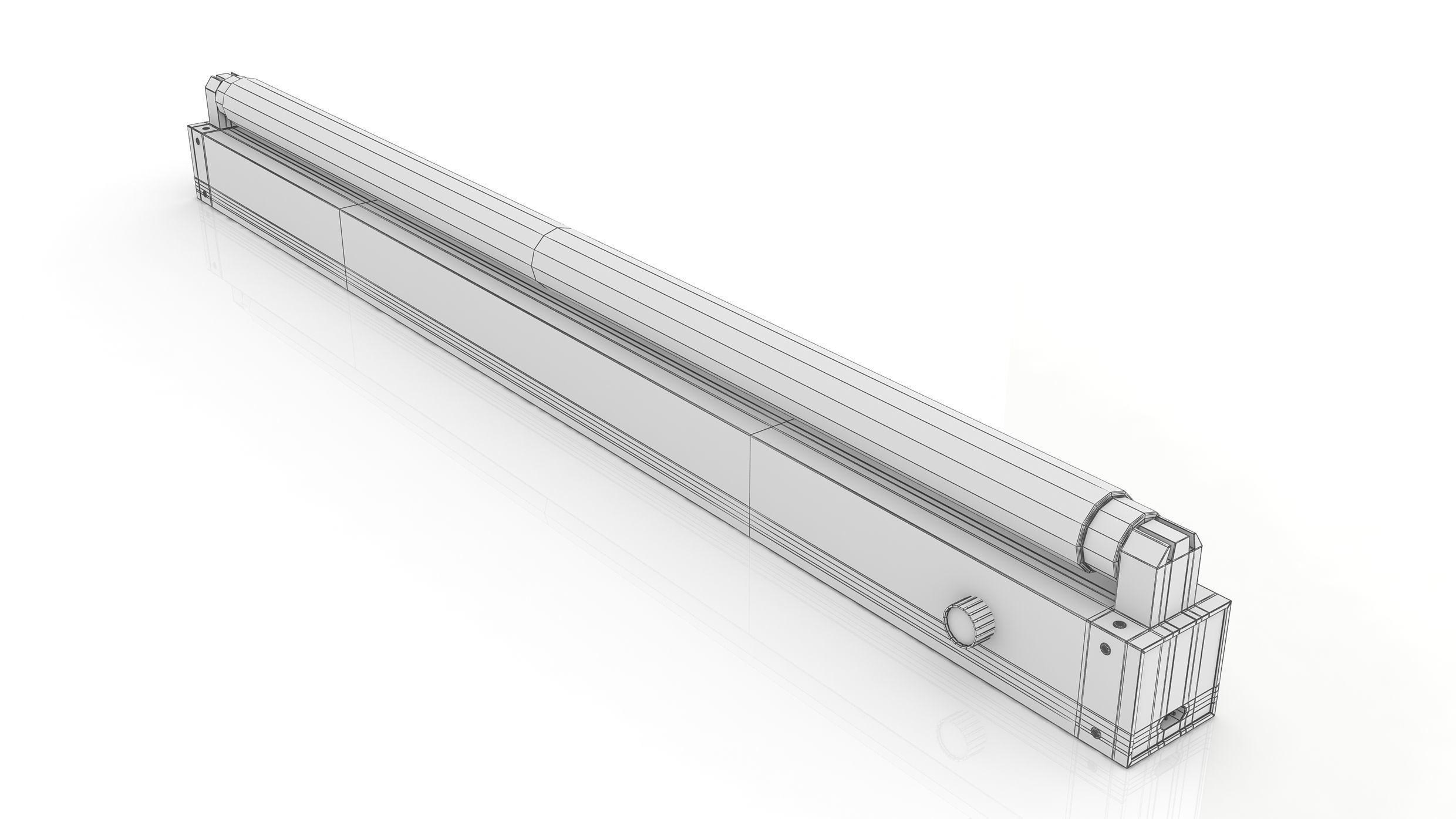 Fluorescent Fixture 3D model_5