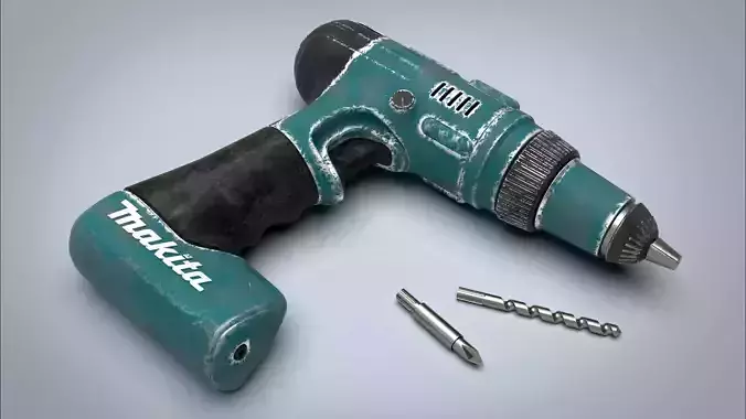Cordless drill 3D model