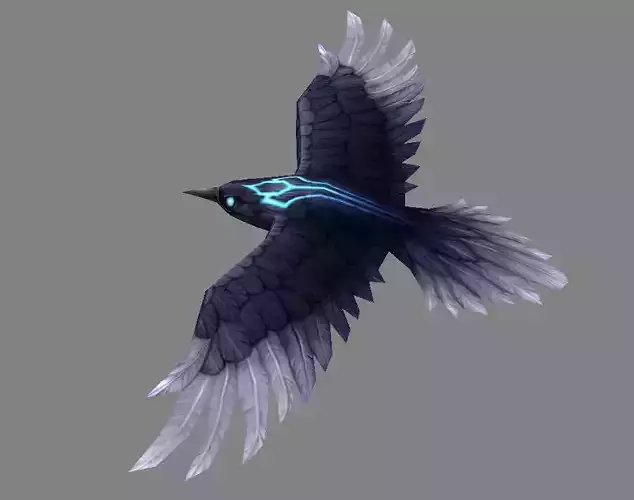 Cartoon Crow - Raven - Black Bird Monster