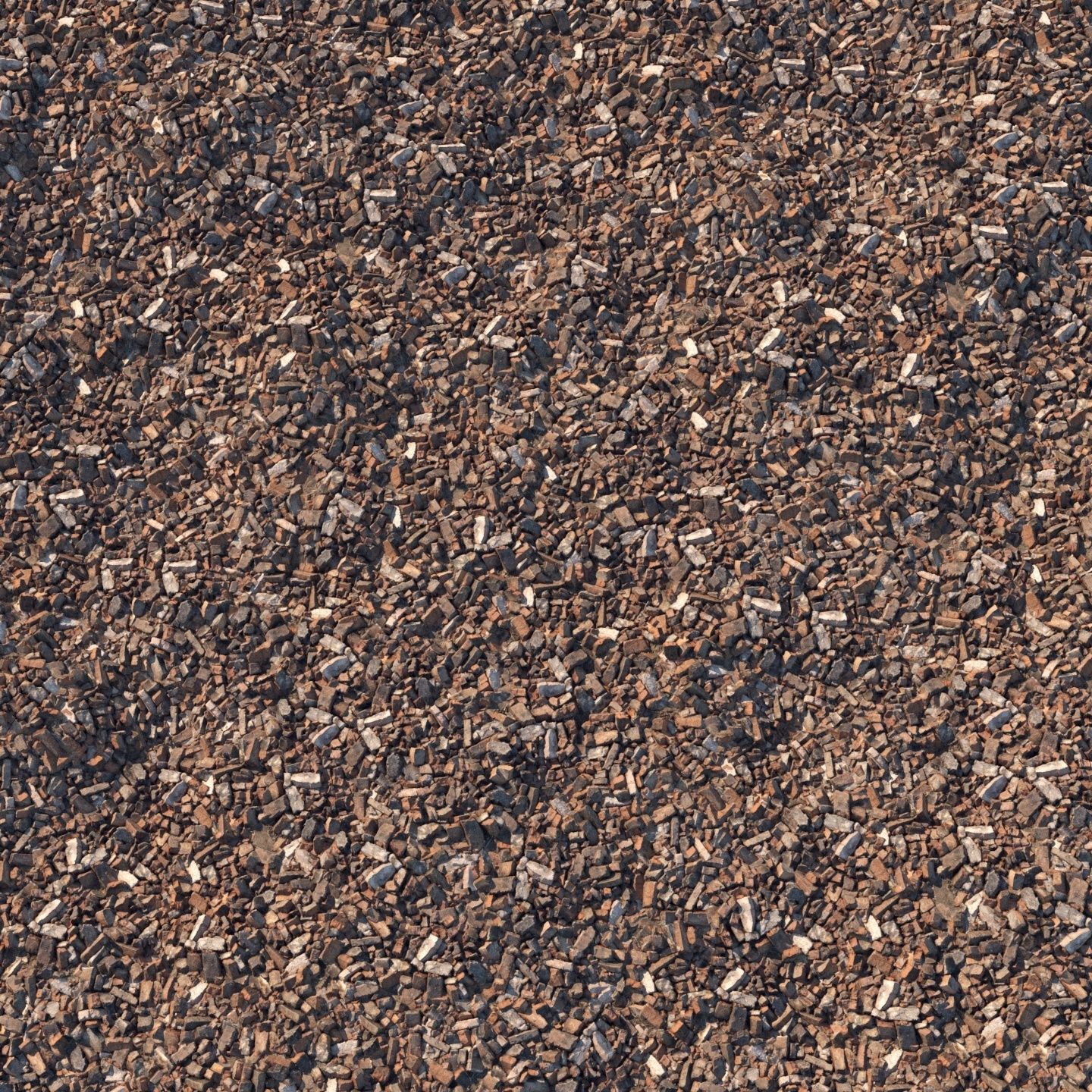 Broken bricks material 01 Low-poly 3D model_5